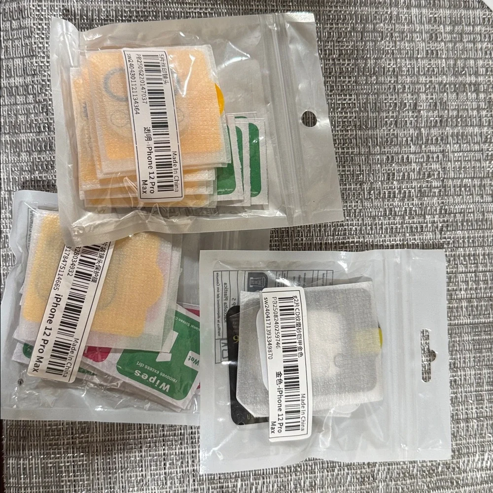 iPhone 12 Pro Max Assorted camera lens cover Phone Accessories Pack